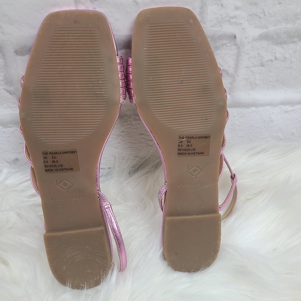 Katy Metallic Strappy Perry Sandals - Picture 7 of 9